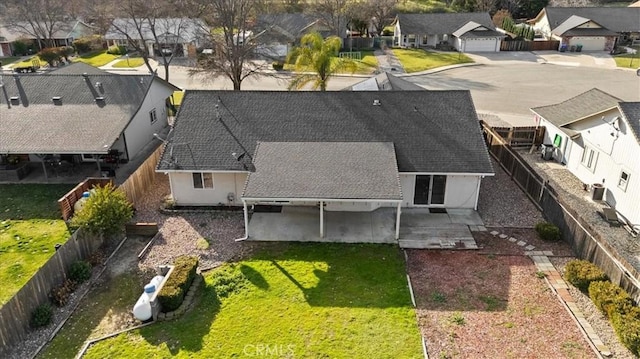 birds eye view of property featuring a residential view