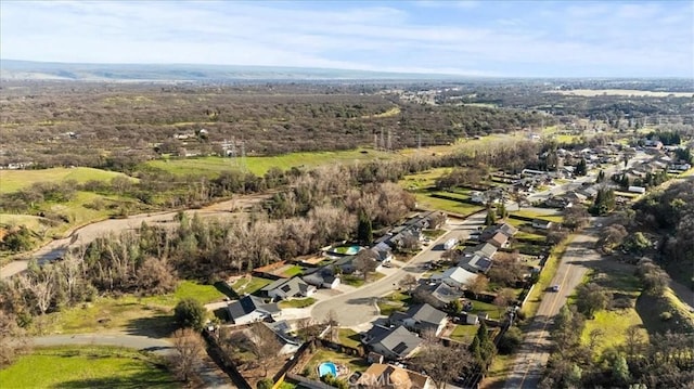 aerial view featuring a residential view
