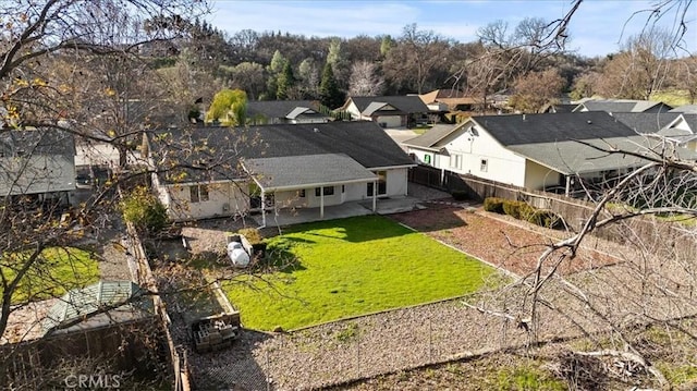 birds eye view of property featuring a residential view