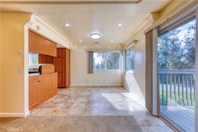 interior space featuring plenty of natural light