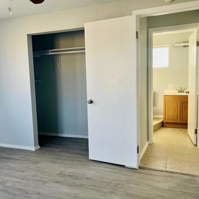 closet featuring sink