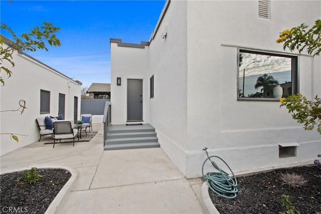 exterior space with a patio area