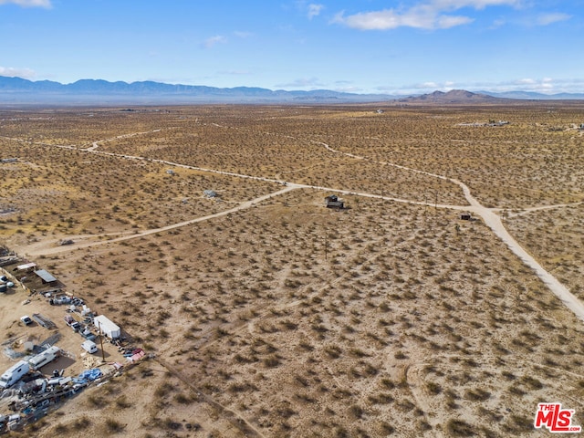 aerial view featuring a mountain view