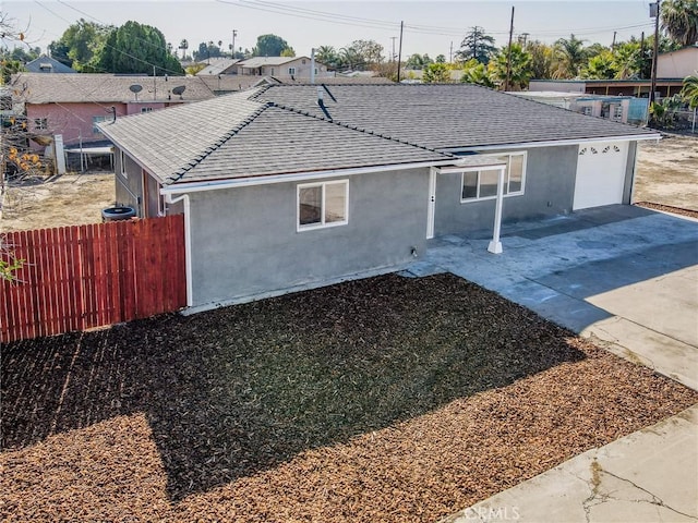 single story home featuring cooling unit