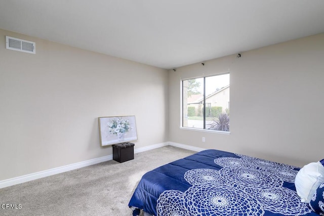 bedroom with carpet floors