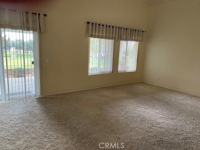 view of carpeted empty room