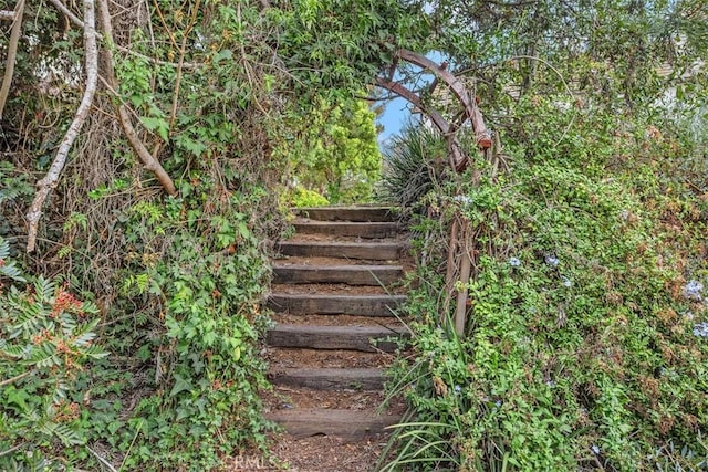 view of stairs