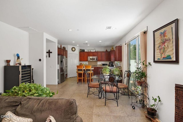 view of dining room