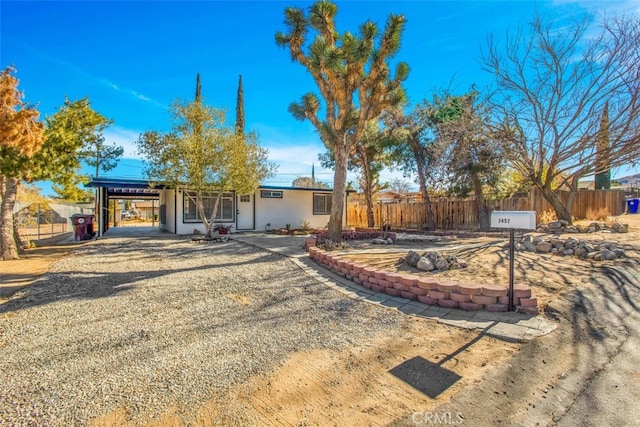 view of ranch-style home