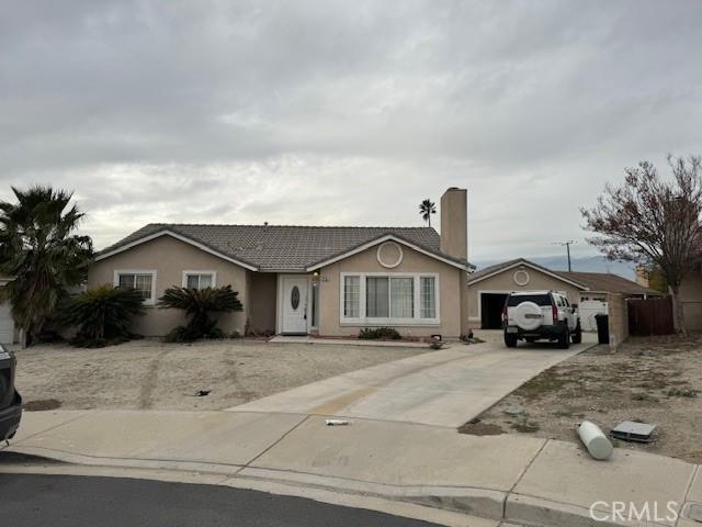 ranch-style house with a garage