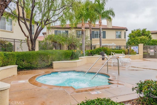 807 Yorkshire, Irvine, CA 92620 - view of swimming pool with a community hot tub, a patio area, and a pool