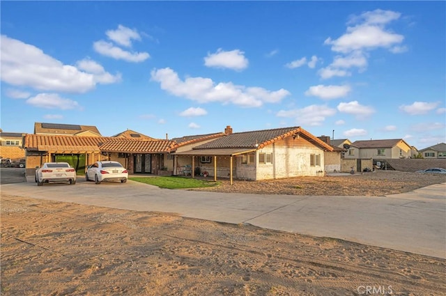 view of front of property