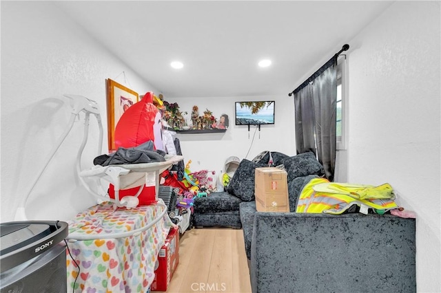 interior space featuring hardwood / wood-style flooring