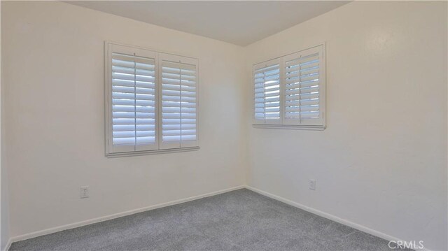 view of carpeted empty room