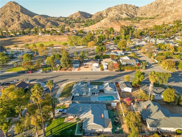 aerial view featuring a mountain view