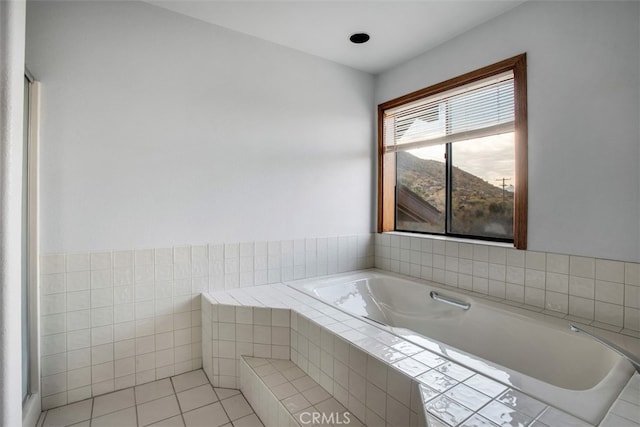 bathroom featuring tile patterned flooring