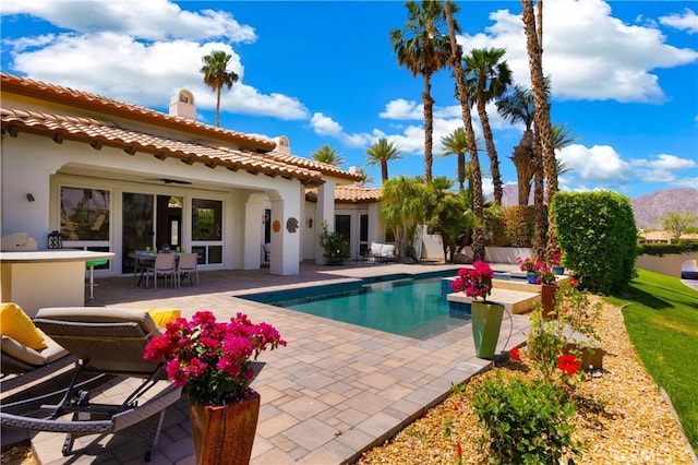 view of pool with a patio area