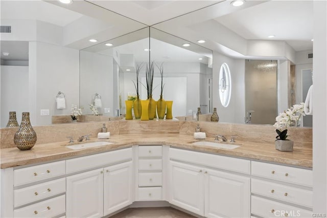 bathroom with vanity