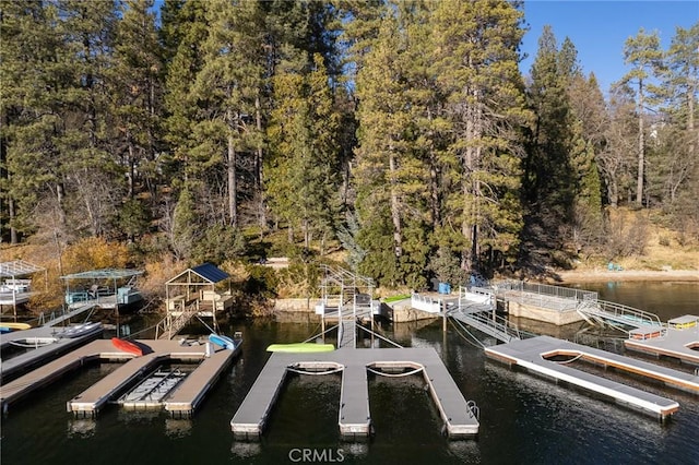 view of dock