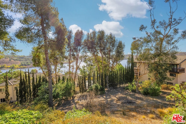 view of yard featuring a water view