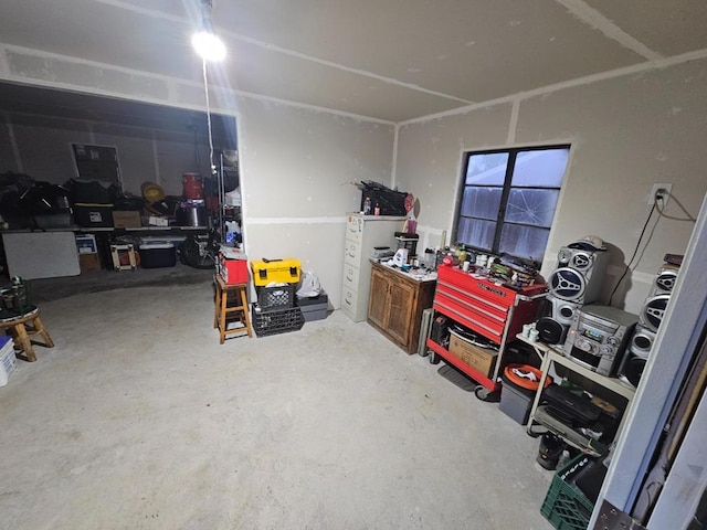 view of basement