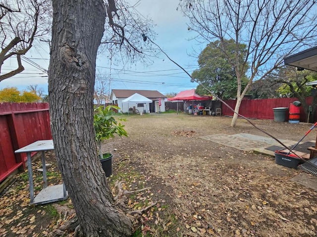 view of yard featuring a patio