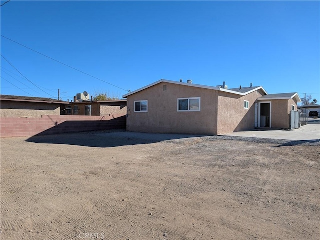 view of back of property