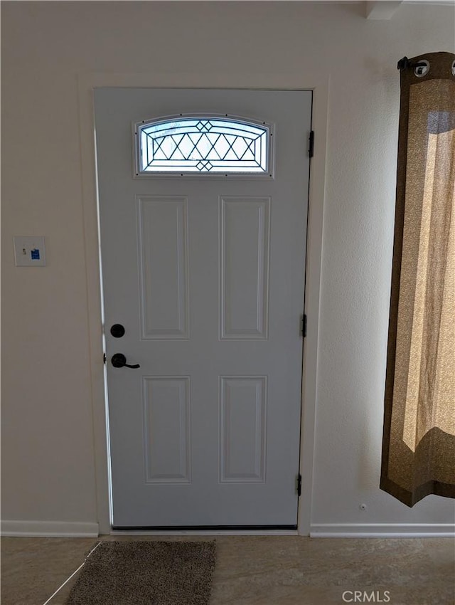 view of doorway to outside