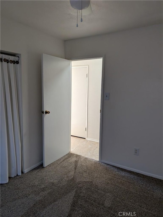 view of carpeted empty room