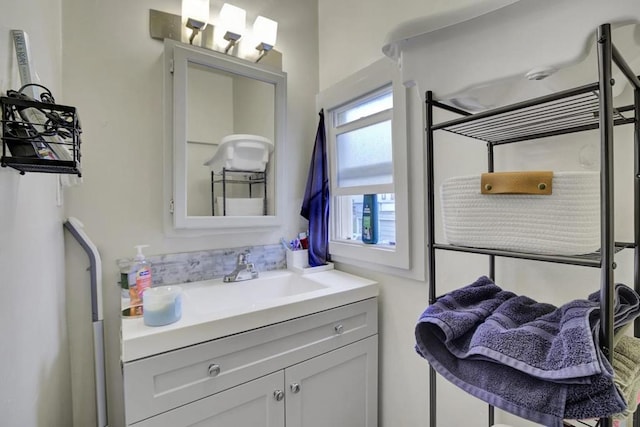 bathroom with vanity