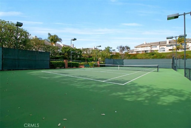 view of sport court