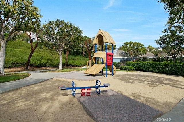 view of play area