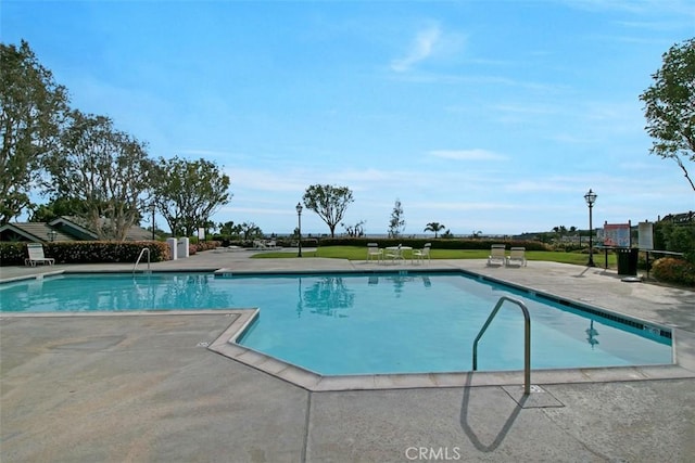 view of pool with a patio