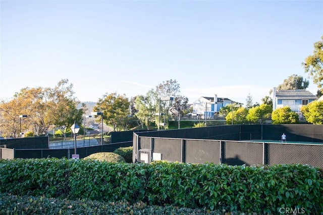 view of tennis court