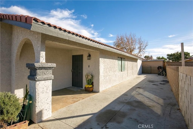 exterior space featuring a patio