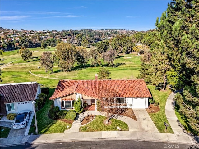 birds eye view of property