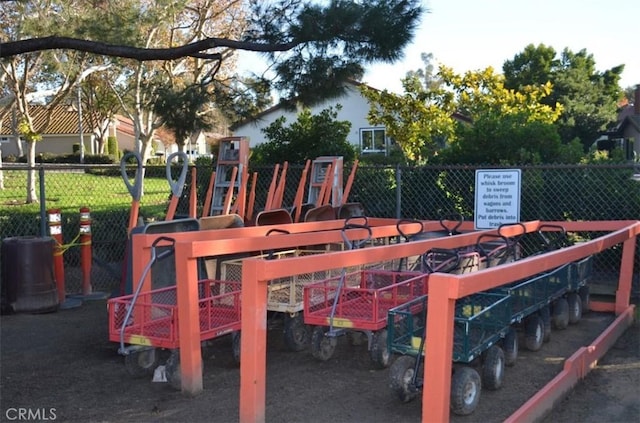 view of jungle gym