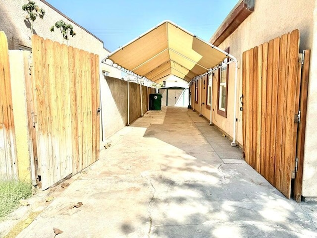 view of horse barn