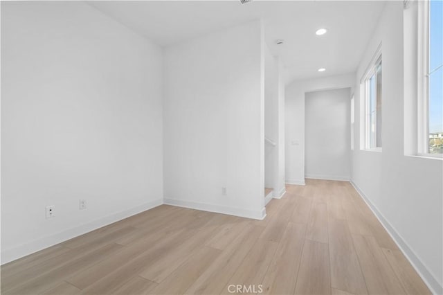 interior space featuring light hardwood / wood-style flooring