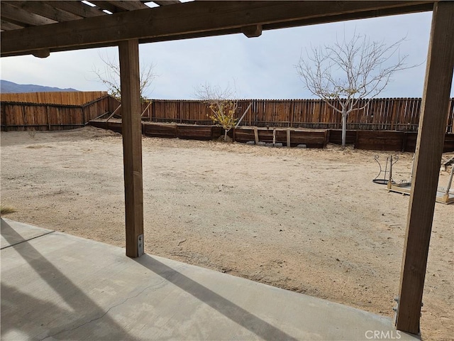 view of yard with a patio