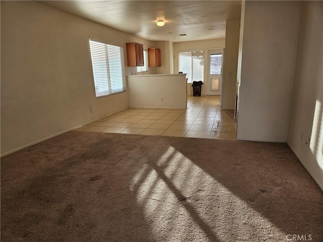 view of tiled empty room