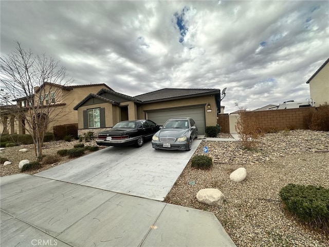 view of home's exterior featuring a garage