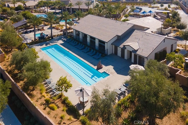 32879 Brunello Way, Temecula, CA 92591 - view from above of property featuring a pool