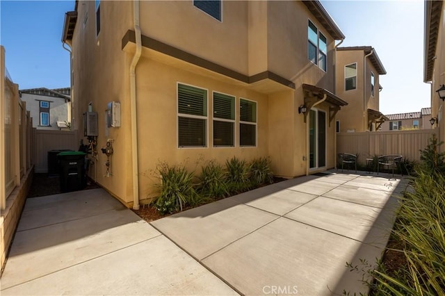 exterior space featuring a patio