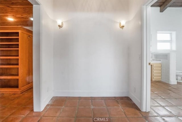 interior space featuring tile patterned flooring