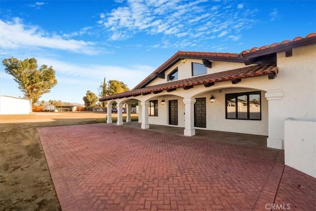 exterior space featuring covered porch