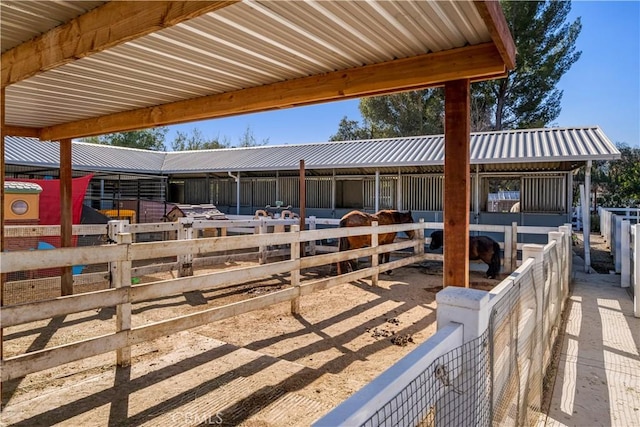 view of stable