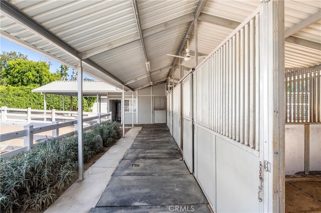 view of horse barn