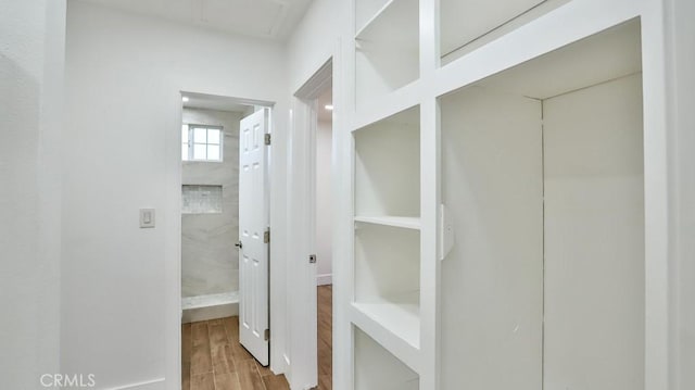 interior space featuring light hardwood / wood-style flooring