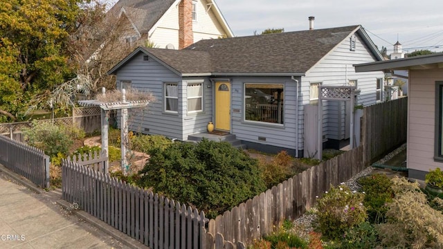 view of bungalow